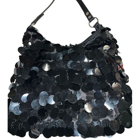 Apt 9 black sequined bag. - Picture 1 of 4